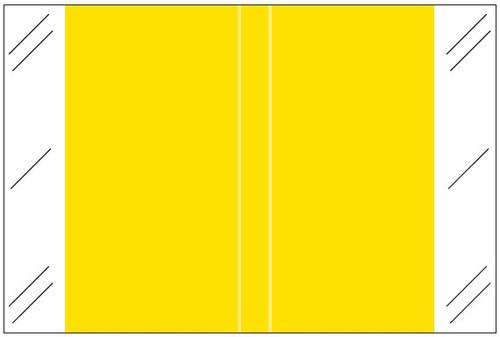 Tabbies Solid Color Label - 11100 Series (Rolls) - Yellow