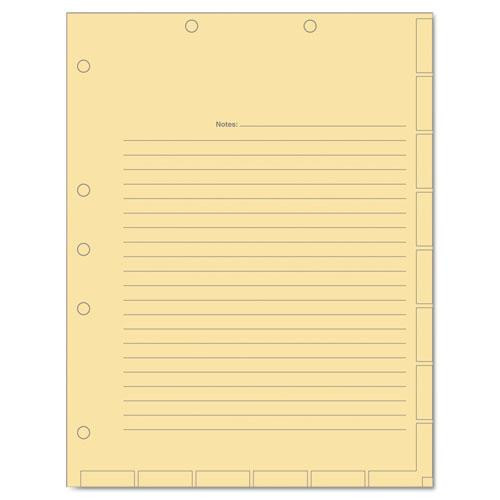 Tabbies Medical Chart Index Divider Sheets, 8-1/2 X 11, Manila, 400/box