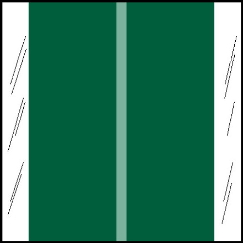 Tabbies 11606, Original COL'R'TAB Solid Color Designator 11600 Series, 1-1/2" solid designator tabs, green, 1-1/2"H X 1-1/2"W, 500/ROLL