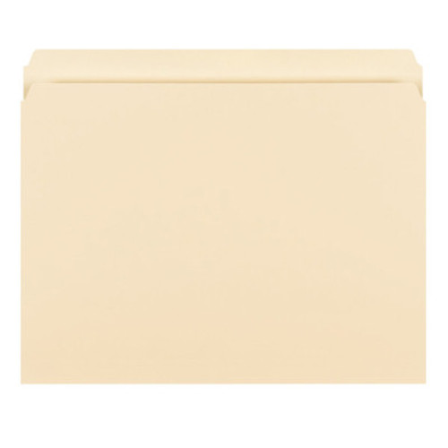 857X - Top Tab Folder with 10" Guide Height Tab - 11-3/4" x 10" Overall with 9-1/4" H Front - 11 Pt. Manila, Single Ply Tab - 100/Box