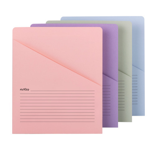 Smead Organized Up Notes Slash Jacket, Letter Size, Assorted Colors, 12 Per PACK; 6 Packs Per Carton