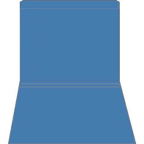 Top Tab Folder - 11Pt. Blue - Letter Size with Reinforced Full Cut Tab - 100/BX