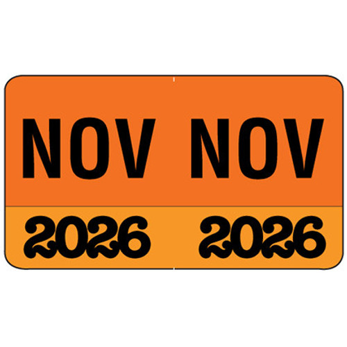 MONTH/YEAR Labels 2026, November, 225 Labels Per Pack