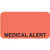 "Medical Alert" Label - Fl. Red - 1-5/8" x 7/8" - 500 Labels/Box