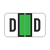 SafeGuard Alphabetic Labels - 511 Series (Sheets for binder) D- Lt. Green