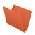 End Tab 11 Pt. Colored Folder with Fasteners - 50/Box - Letter Size - Orange