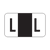 Pos Alphabetic Labels, 2000 Series (SHEETS For BINDER), Letter,  L- Black, 240 Labels Per Pack