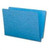 END-TAB Folder, Smead Compatible, 11PT. End Tab Letter Full Cut, BLUE- Reinforced Tab, 100/BX