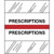 Patient Chart Index Tabs/Labels - "Prescription" -  Red - 1/2" H x 1-1/4" W - 100/Pack