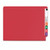 Smead 26838  End Tab Classification File Folder, 2 Divider, 2" Expansion, Letter Size, Red,  Total Of 50