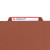 Smead 19079  Pressboard Classification File Folder With Wallet Divider And Safeshield Fasteners, 2 Dividers, Legal Size, Red (19079)