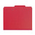 Smead 14082  Pressboard Classification Folder With Pocket Divider And Safeshield Fasteners, 2 Dividers, 2" Expansion, Bright Red (14082)