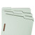 Smead 15003  100% Recycled Pressboard Fastener File Folder, 1/3-CUT Tab, 1" Expansion, Letter Size, GRAY/GREEN, 25 Per Box (15003)