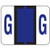 Smead 67077  Bccr BAR-STYLE COLOR-CODED Alphabetic Label, G, Label Roll, Violet, 500 Labels Per Roll, (67077)