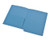 2 Pocket folder - End Tab - Color Blue - Letter Size - Dual 1/2 Pockets Inside Front and Back - 50/Box