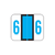 AmeriFile Smead BCCRN Compatible Numeric Labels - Number 6 - Blue - 1 1/4 W x 1 H - Box of 500