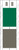 Tabbies 12702, Acme Visible Compatible Alpha 12700 Label Series, 4" 2-COLOR alpha tabs "B", GREEN/GRAY, 4"H X 1-1/2"W, 102/PACK