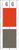 Tabbies 12707, Acme Visible Compatible Alpha 12700 Label Series, 4" 2-COLOR alpha tabs "G", PINK/GRAY, 4"H X 1-1/2"W, 102/PACK