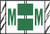 Tabbies 14113, Tab Product Compatible Alpha 14100 Label Series, 1" alpha tabs "M", light green, 1"H X 1-1/2"W, 500/ROLL