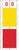 Tabbies 12716, Acme Visible Compatible Alpha 12700 Label Series, 4" 2-COLOR alpha tabs "O", YELLOW/RED, 4"H X 1-1/2"W, 102/PACK