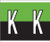 Tabbies 139-K, Kardex PSF-139 Compatible Alpha Label Series, 1-1/4" alpha labels "K", GREEN/BLACK, 1-1/2"H X 1-1/4"W, 500/ROLL