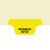 "PROGRESS NOTES" Bottom Tab Chart Divider - Dark Yellow Mylar Tab in Position 2