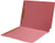 PINK LEGAL Size Top Tab File Folder With Fastener in Positions 1 & 3 - Reinforced Straight Cut Tab - 11 Pt. Stock - 50/Box