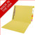 YELLOW End Tab Folder - Letter Size - Fastener in Position 1 - Full Cut 2-Ply Tab - 11 Pt. Yellow Stock - 50/Box