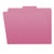 Pink Letter Size Top Tab Single Ply Folders with 1/3 Cut Assorted Tabs, 11 pt Pink Stock, 100/Box (S-30503-PNK)