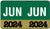 MONTH/YEAR Labels 2024, June, 225 Labels Per Pack, 1-1/2" w x 1" H