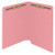 PINK Legal Size Reinforced End Tab Folder with 2??? Bonded Fastener on Inside Front and Back, 14 pt Pink Stock, Packaged 50/box