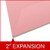 Pink letter size end tab classification folder with 2" gray tyvek expansion. 18 pt. paper stock. Packaged 25/125.