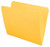 Yellow letter size reinforced top tab folder with full cut top tab. 11 pt yellow stock. Packaged 100/500