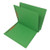 Green letter size end tab one divider econoclass folder with 2" bonded fasteners on each panel. 14 pt green stock. Packaged 25/125.