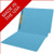 Blue letter size end tab folder with 2" bonded fasteners on inside back. 20 pt blue stock. Packaged 40/200.