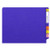 Purple letter size end tab folder with 2" bonded fasteners on inside back. 20 pt purple stock. Packaged 40/200.