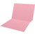 Pink Kardex match letter size reinforced top and end tab folder with tic marks printed on end tab. 11 pt pink stock. Packaged 100/500.