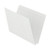 White Kardex match letter size reinforced top and end tab folder with tic marks printed on end tab. 11 pt white stock. Packaged 100/500.