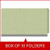 Peridot green legal size end tab one divider classification folder with 2" dark green tyvek expansion, with 2" bonded fasteners on inside front and inside back and 1" duo fastener on divider - DV-S52-14-3PER