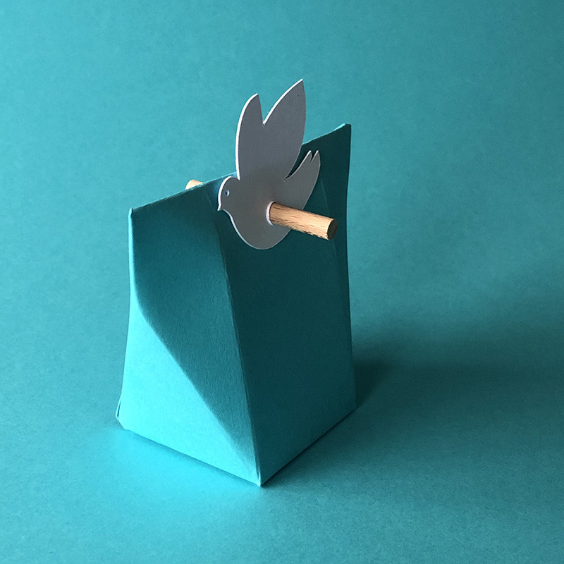 Boite A Dragees Bleu Turquoise