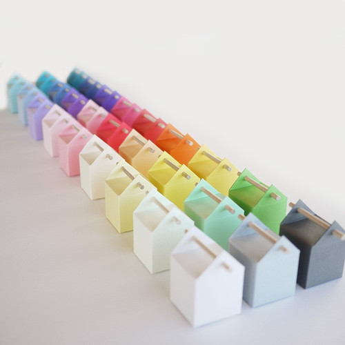 Les trios, 3 boîtes à dragées en dégradés