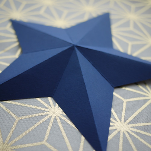 Etoile en volume pour vos décorations de Noël