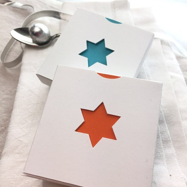 Boîte à dragées Bar et Bat Mitsvah à l'étoile de David