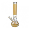 14" GITD CHECKERED DESIGN BEAKER WATER PIPE 14MM FEMALE [CZS1020]