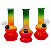 5" RASTA GLASS ON RUBBER WATER PIPE - [RJA72]