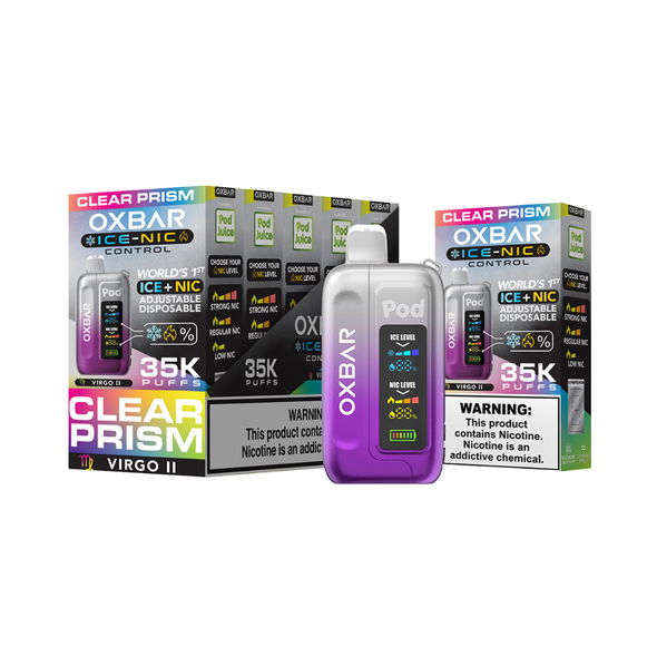 OXBAR ICE & NIC CONTROL 35000 PUFFS DISPOSABLE VAPE - 5PK