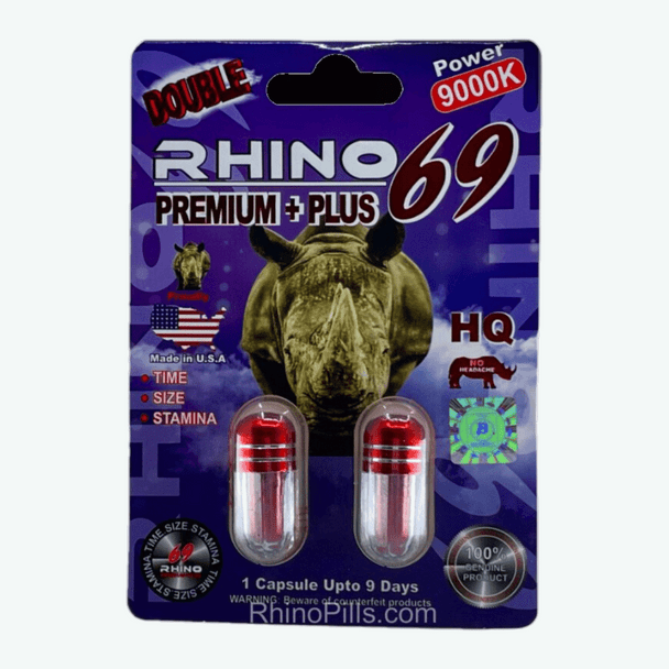 RHINO 69-9000K 2 CAPSULES PACK - BOX OF 24 PACKS