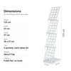 Premium Portable A4 Brochure Holder / Literature Display Stand / Catalogue White (view 3)