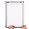 A0 Snap Lock Poster Frame 25mm Silver Matt Rounded Corner