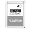 A0 Snap Lock Poster Frame 25mm Silver Matt Rounded Corner